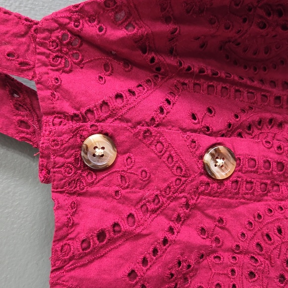 Crown & Ivy Berry Eyelet Summer Top - Picture 2 of 4